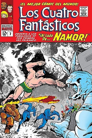 BIBLIOTECA MARVEL 27 LOS 4 FANTASTICOS 7 1965 