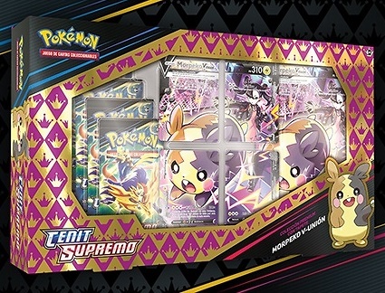 Colección premium con tapete Morpeko V‑UNIÓN de Cenit Supremo de JCC Pokémon 