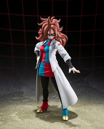 Dragon Ball FighterZ Figura S.H. Figuarts Android 21 (Lab Coat) 15 cm 