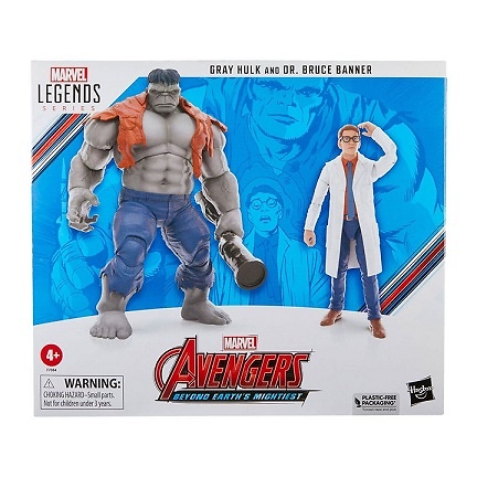 GRAY HULK & DR. BRUCE BANNER SET 2 FIG. 15 CM MARVEL LEGENDS 