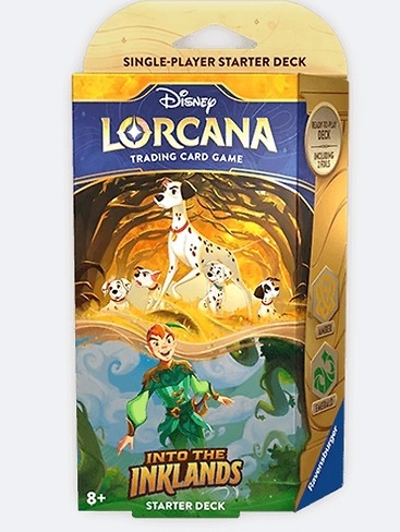 LORCANA Into the Inklands Mazo de inicio Disney Pongo Peter Pan 