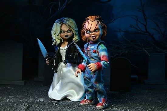 La novia de Chucky Pack de 2 Figuras Clothed Chucky & Tiffany 14 cm 