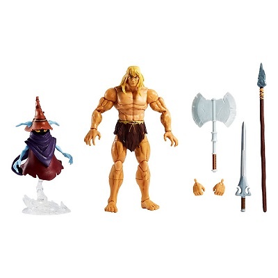 Masters of the Universe: Revelation Masterverse Figuras 2022 Deluxe Savage He-Man & Orko 18 cm 