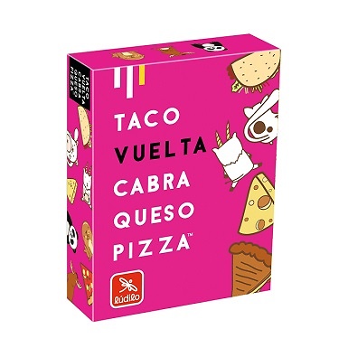 Taco, vuelta, cabra, queso, pizza 