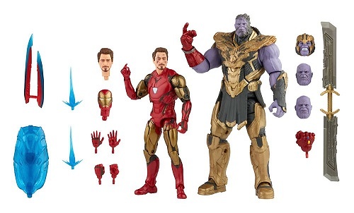 The Infinity Saga Marvel Legends Series Pack de 2 Figuras 2021 Iron Man & Thanos 