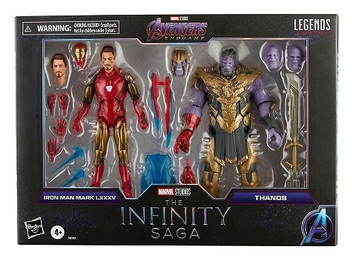 The Infinity Saga Marvel Legends Series Pack de 2 Figuras 2021 Iron Man & Thanos 