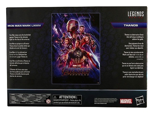 The Infinity Saga Marvel Legends Series Pack de 2 Figuras 2021 Iron Man & Thanos 