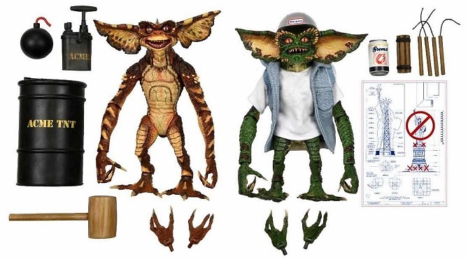 ULTIMATE DEMOLITION GREMLIN SET 2 FIGURAS 18 CM GREMLINS 2 SCALE ACTION FIGURE 