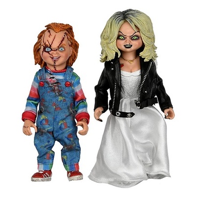 La novia de Chucky Pack de 2 Figuras Clothed Chucky & Tiffany 14 cm