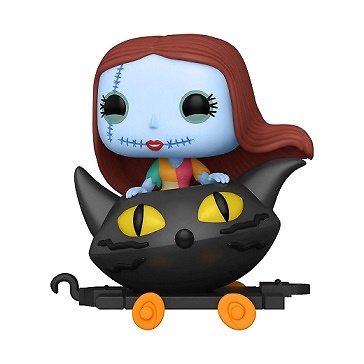 Pesadilla antes de Navidad Figura POP! Disney Train Cart Vinyl Sally in Cat Cart 9 cm