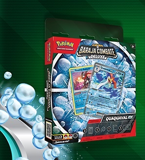 Pokemon baraja Combate Deluxe de Quaquaval ex 