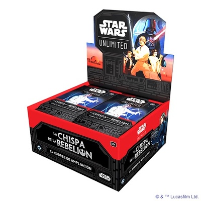 Star Wars Unlimited La chispa de la rebelión caja sellada 24 sobres