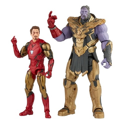The Infinity Saga Marvel Legends Series Pack de 2 Figuras 2021 Iron Man & Thanos